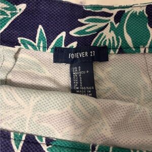 Floral forever 21 mini skirt